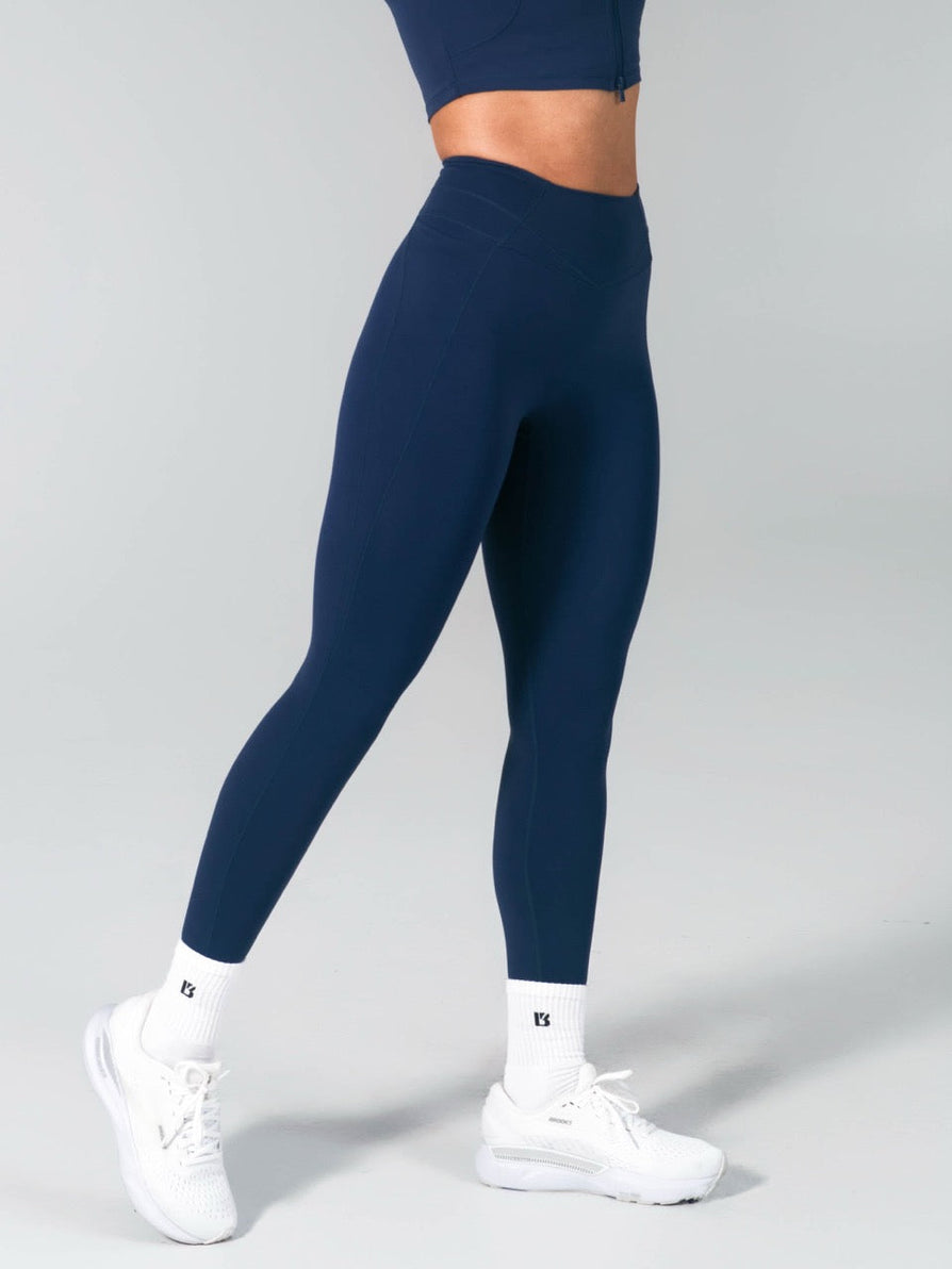 Airbrush Pocket Legging - Baked Blue