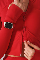 Thumbnail 7 of Phantom Waist Jacket - Lipstick Red, 7 of 7