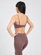 Thumbnail 7 of Dream Heathered Sports Bra - Mocha Berry, 7 of 8