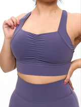 Thumbnail 2 of Bloom Sports Bra - Shadow Berry, 2 of 6
