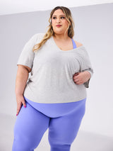 Thumbnail 1 of V Neck Pump Cover - Heather Grey, 1 of 7