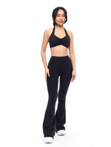 Thumbnail 1 of Poshknit Flare Legging - Onyx Black, 1 of 5