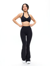 Thumbnail 4 of Poshknit Flare Legging - Onyx Black, 4 of 5