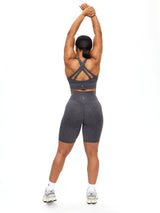 Thumbnail 5 of Twilight Dream Heather Sports Bra - Heather Charcoal, 5 of 5