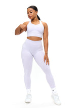 Thumbnail 3 of Dream Heathered Legging 26" - Heather Lavender, 3 of 4