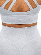 Thumbnail 6 of Twilight Dream Heather Sports Bra - Heather Grey, 6 of 8