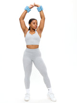 Thumbnail 2 of Dream Heathered Legging 26" - Heather Grey, 2 of 6