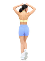 Thumbnail 5 of Poshknit Scrunch Halter Sports Bra - Sunbeam, 5 of 6