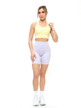 Thumbnail 4 of Twilight Dream Heather Sports Bra - Heather Sunbeam, 4 of 5