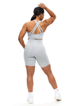 Thumbnail 7 of Twilight Dream Heather Sports Bra - Heather Grey, 7 of 8