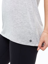 Thumbnail 7 of V Neck Pump Cover - Heather Grey, 7 of 7