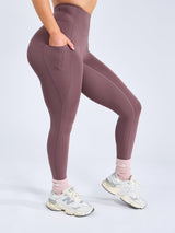 Thumbnail 6 of Colorado Pocket Legging - Mocha Berry, 6 of 7