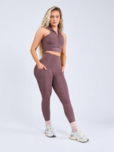 Thumbnail 2 of Colorado Pocket Legging - Mocha Berry, 2 of 7