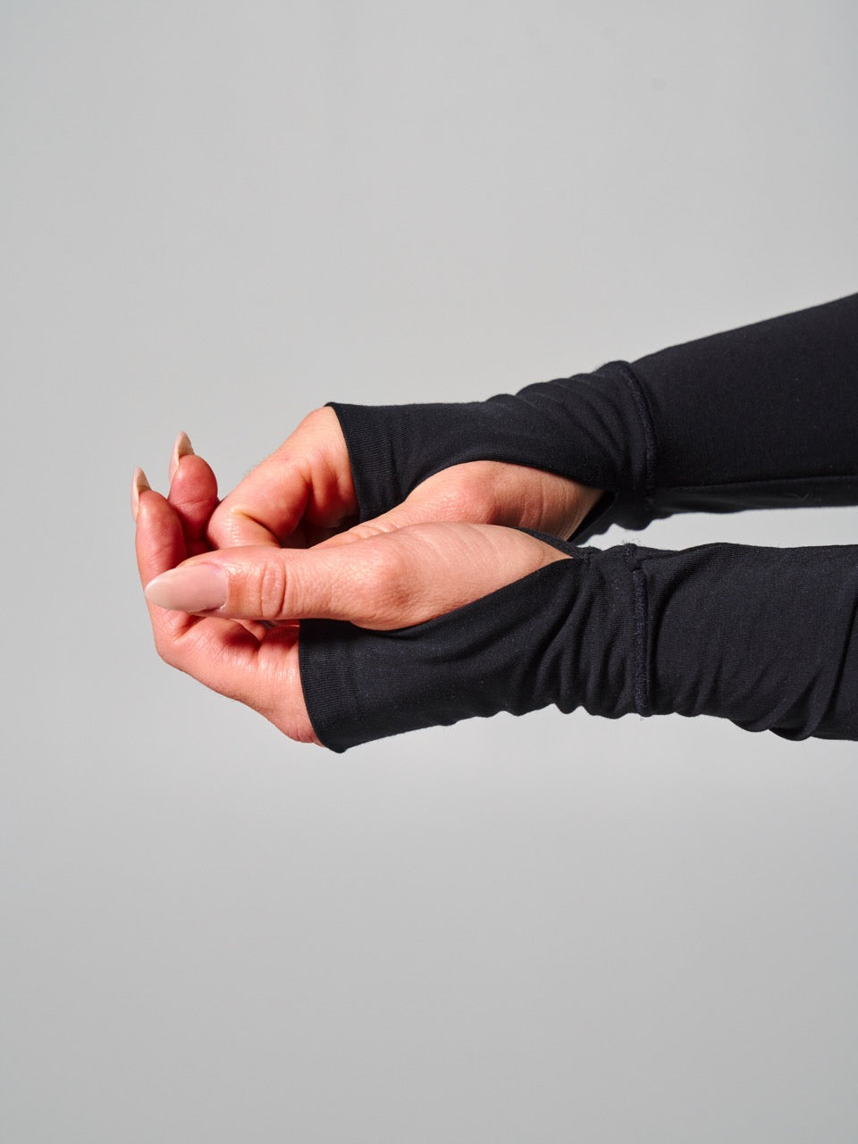 Halo Long Sleeve Hip Tee - Onyx Black