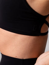 Thumbnail 5 of Girlfriend Reversible Sports Bra - Onyx Black and White, 5 of 10