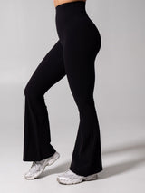 Thumbnail 1 of Legacy Flare Legging - Onyx Black, 1 of 6