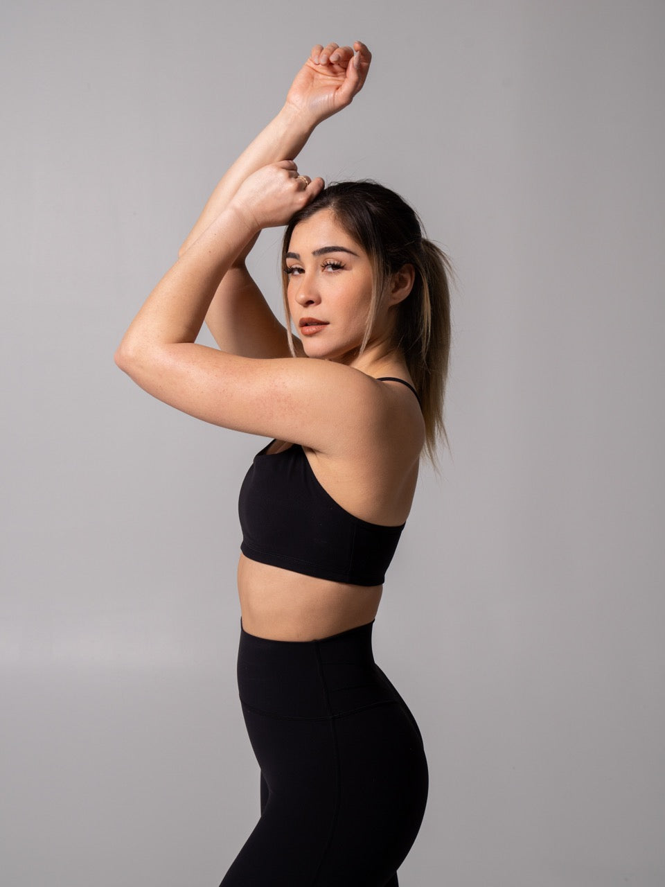 Reversible Sports Bra - Onyx Black and White