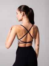 Thumbnail 8 of Girlfriend Reversible Sports Bra - Onyx Black and White, 8 of 10