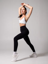 Thumbnail 10 of Girlfriend Reversible Sports Bra - Onyx Black and White, 10 of 10