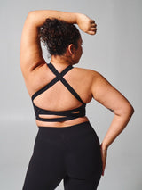 Thumbnail 5 of Candy Wrap Sports Bra - Onyx Black, 5 of 6