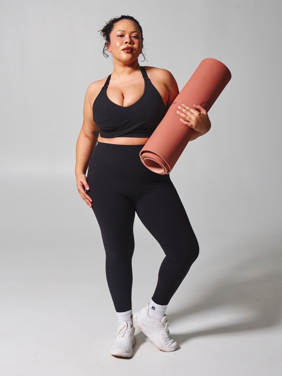 Candy Wrap Sports Bra - Onyx Black