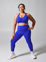 Thumbnail 1 of Candy Wrap Sports Bra - Rio Blue, 1 of 6