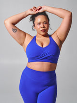 Thumbnail 2 of Candy Wrap Sports Bra - Rio Blue, 2 of 6
