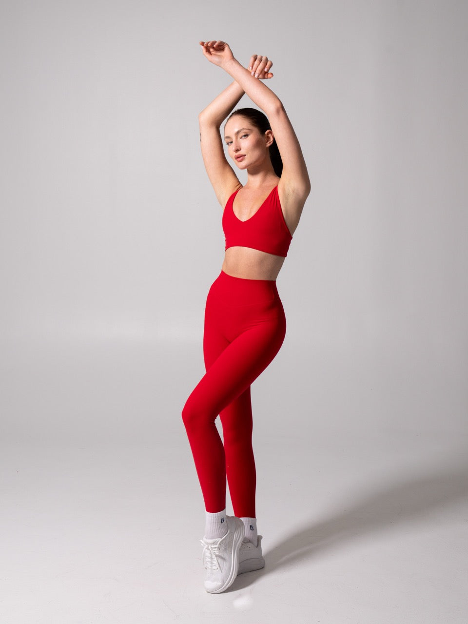 Girlfriend Reversible Sports Bra - Lipstick Red and Miami Vice