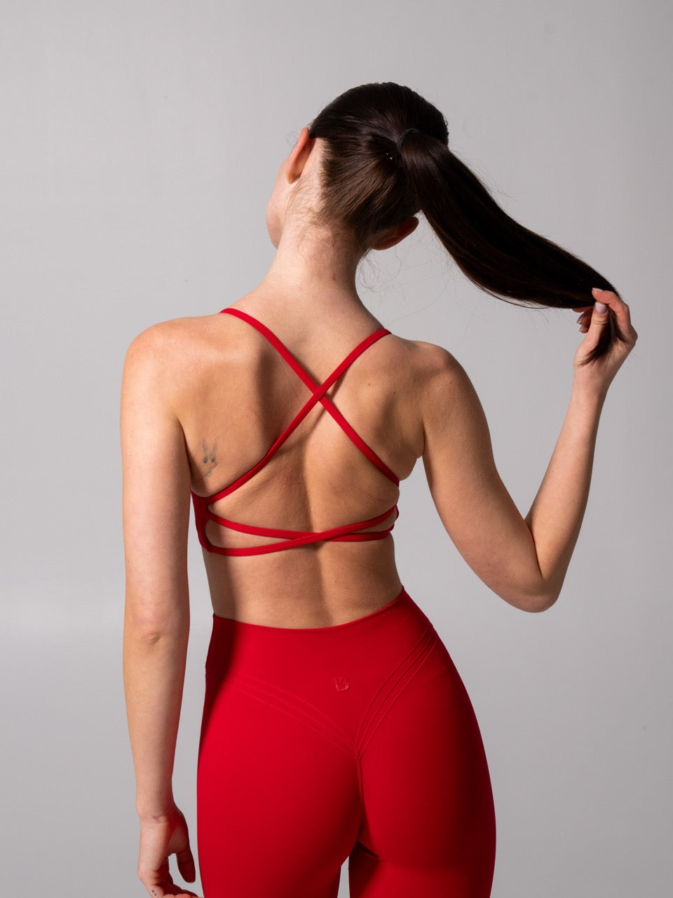 Girlfriend Reversible Sports Bra - Lipstick Red and Miami Vice