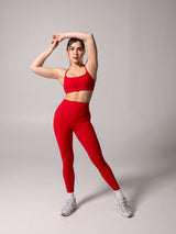 Thumbnail 3 of Reversible Sports Bra - Lipstick Red and Miami Vice, 3 of 10