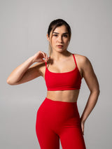 Thumbnail 1 of Reversible Sports Bra - Lipstick Red and Miami Vice, 1 of 10