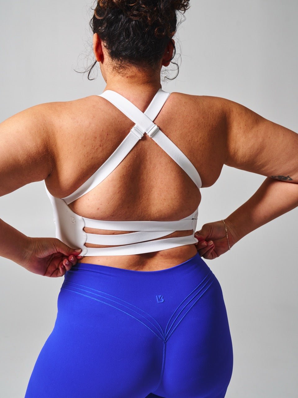 Candy Wrap Sports Bra - White