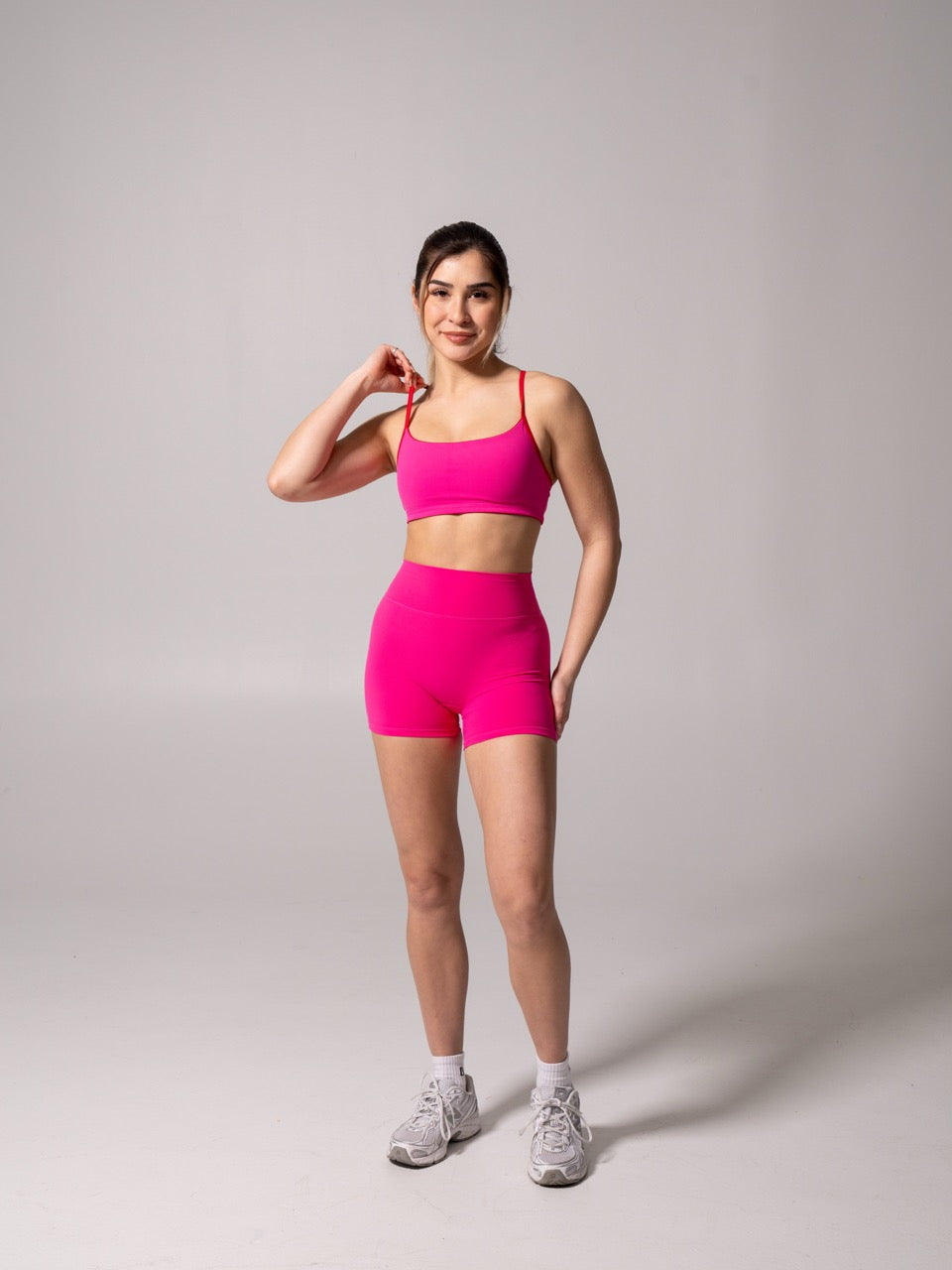 Reversible Sports Bra - Lipstick Red and Miami Vice