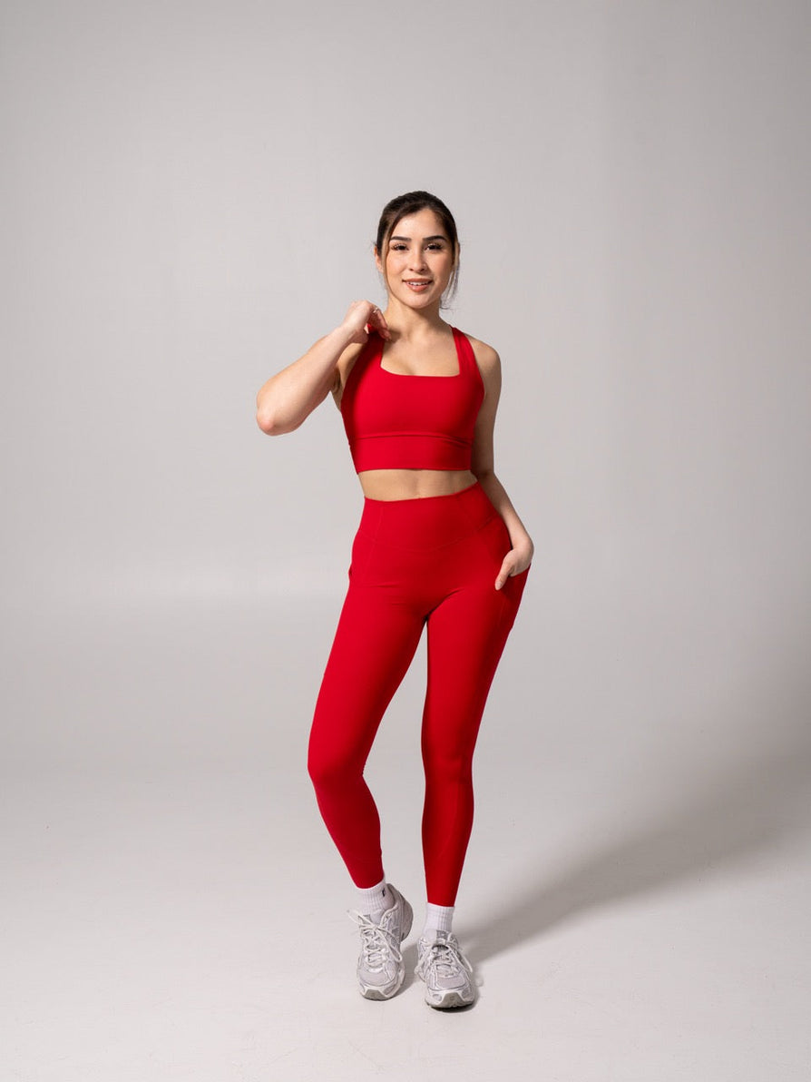 Revolution Sports Bra - Lipstick Red