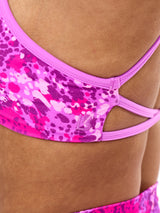 Thumbnail 4 of Girlfriend Reversible Sports Bra - Pop Rocks and Fashun Print, 4 of 8
