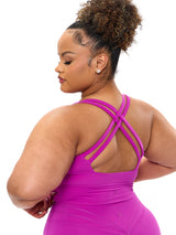 Thumbnail 3 of Rosa Sports Bra - Grape Juice, 3 of 5