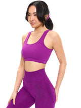 Thumbnail 3 of Scoop Seamless Sports Bra - Grape Juice, 3 of 5