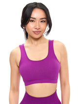 Thumbnail 1 of Scoop Seamless Sports Bra - Grape Juice, 1 of 5
