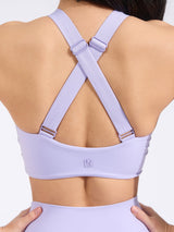 Thumbnail 4 of Candy Crew Sports Bra - Lavender Haze, 4 of 6