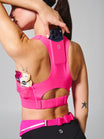 Wicked Zip Sports Bra - Miami Vice
