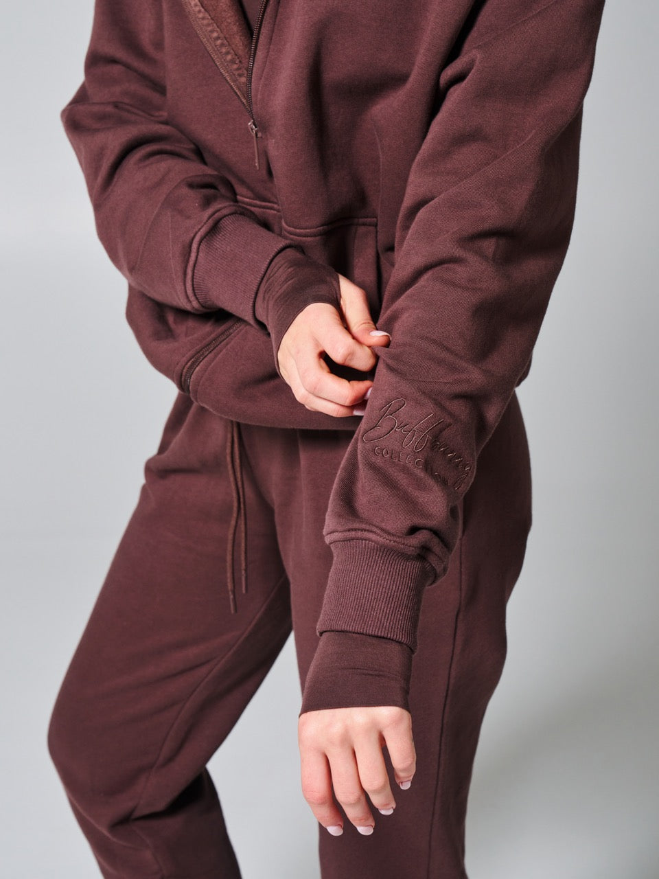 Threads Zip Hoodie - Espresso