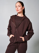 Thumbnail 6 of Threads Zip Hoodie - Espresso, 6 of 6