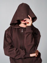 Thumbnail 4 of Threads Zip Hoodie - Espresso, 4 of 6