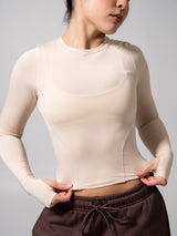 Thumbnail 6 of Halo Long Sleeve Baby Tee - Stardust, 6 of 7