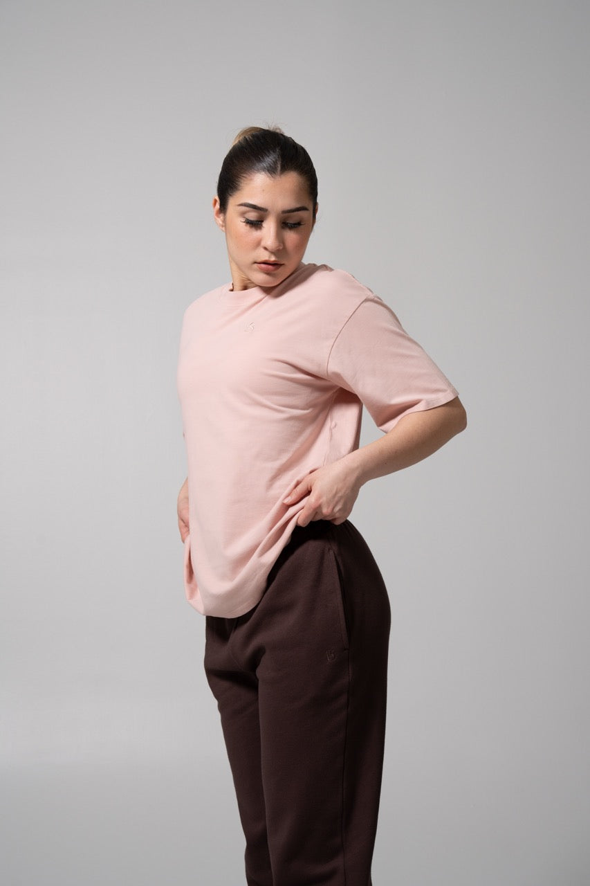 Essential Short Sleeve Tee - Strawberry Milk