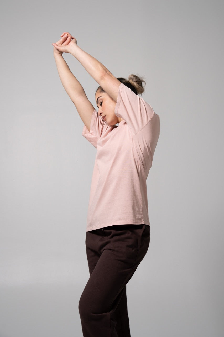 Essential Short Sleeve Tee - Strawberry Milk