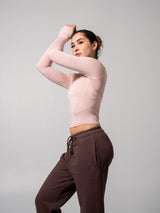 Thumbnail 3 of Halo Long Sleeve Baby Tee - Strawberry Milk, 3 of 7