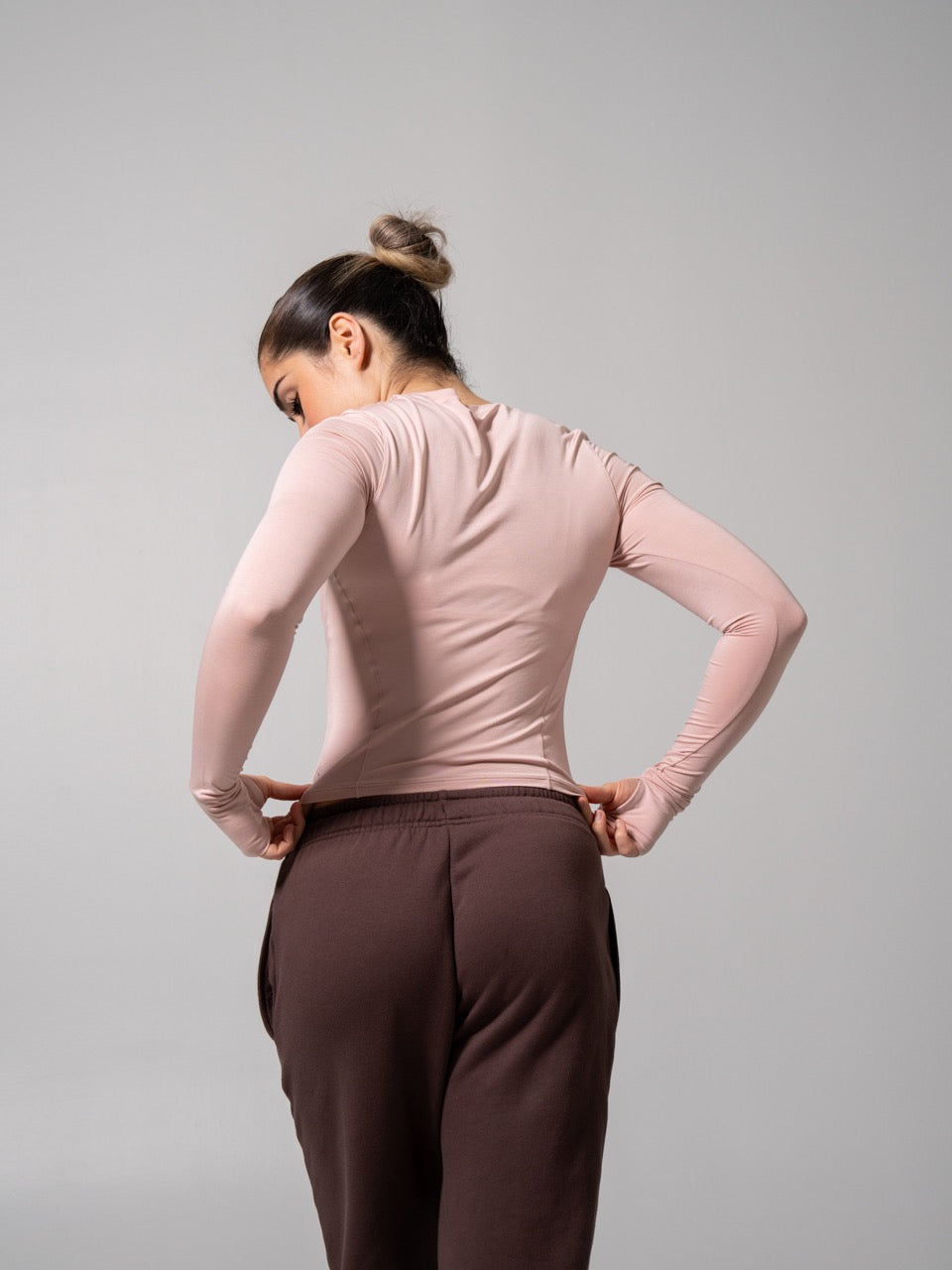 Halo Long Sleeve Baby Tee - Strawberry Milk