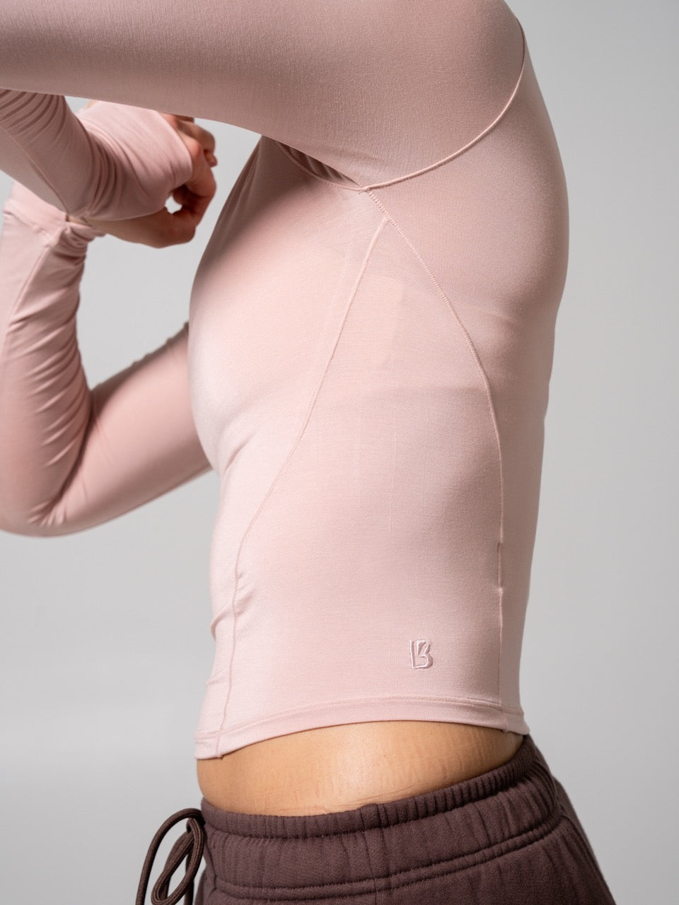 Halo Long Sleeve Baby Tee - Strawberry Milk