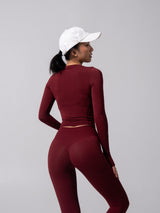 Thumbnail 6 of Halo Long Sleeve Baby Tee - Vineyard, 6 of 11